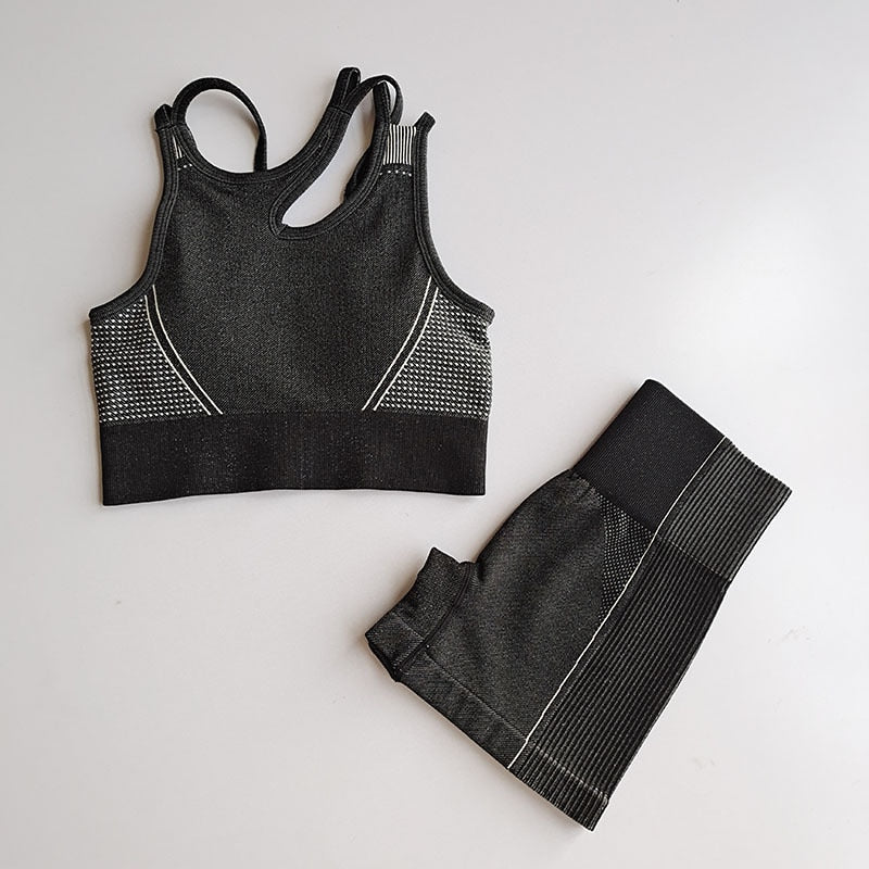 High Waisted Shorts & Top Set