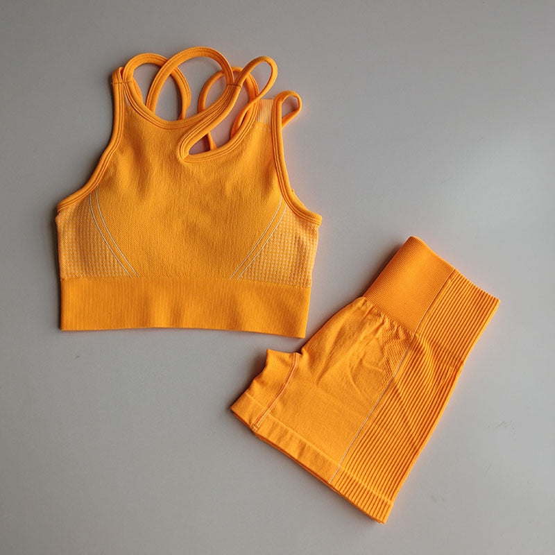 High Waisted Shorts & Top Set
