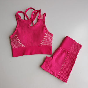 High Waisted Shorts & Top Set