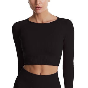 Long Sleeve Crop Top/High Waisted Leggings
