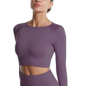 Long Sleeve Crop Top/High Waisted Leggings
