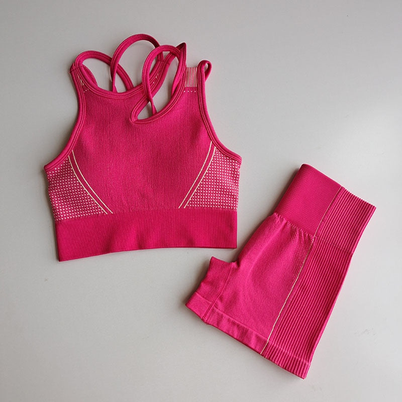 High Waisted Shorts & Top Set