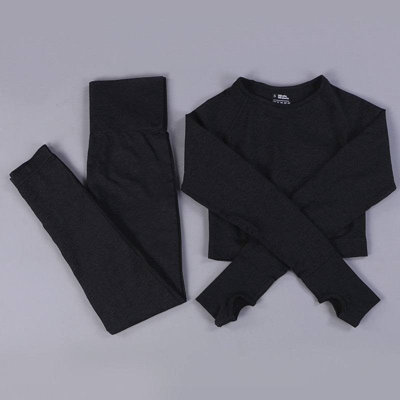 Long Sleeve & High Waisted Legging Set