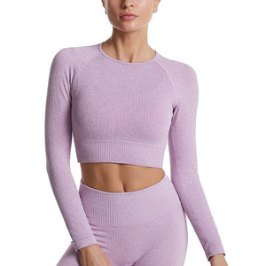 Long Sleeve Crop Top/High Waisted Leggings