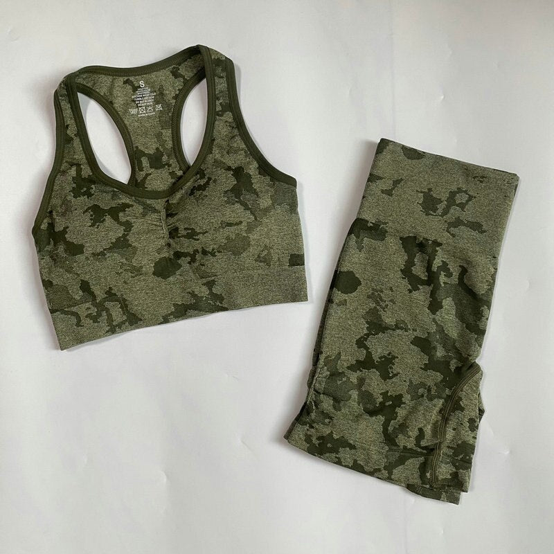Camo Gym Leggings/Shorts/Tops/Sets