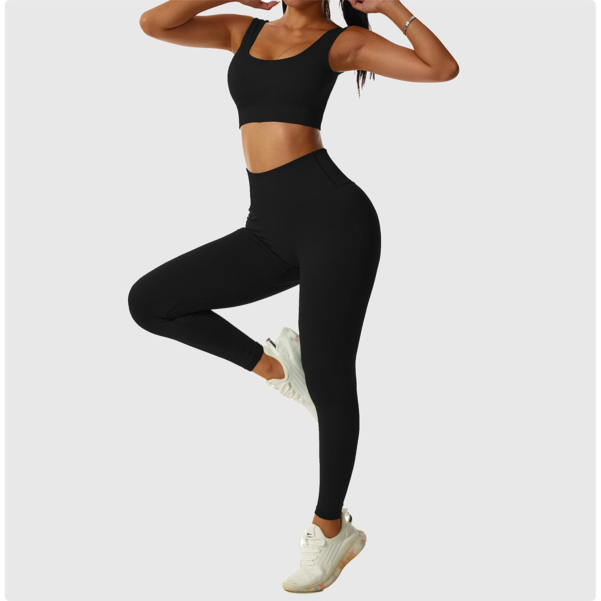 2 Piece Legging/Biker Short & Top Set