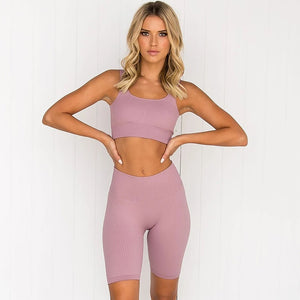2 Piece Legging/Biker Short & Top Set