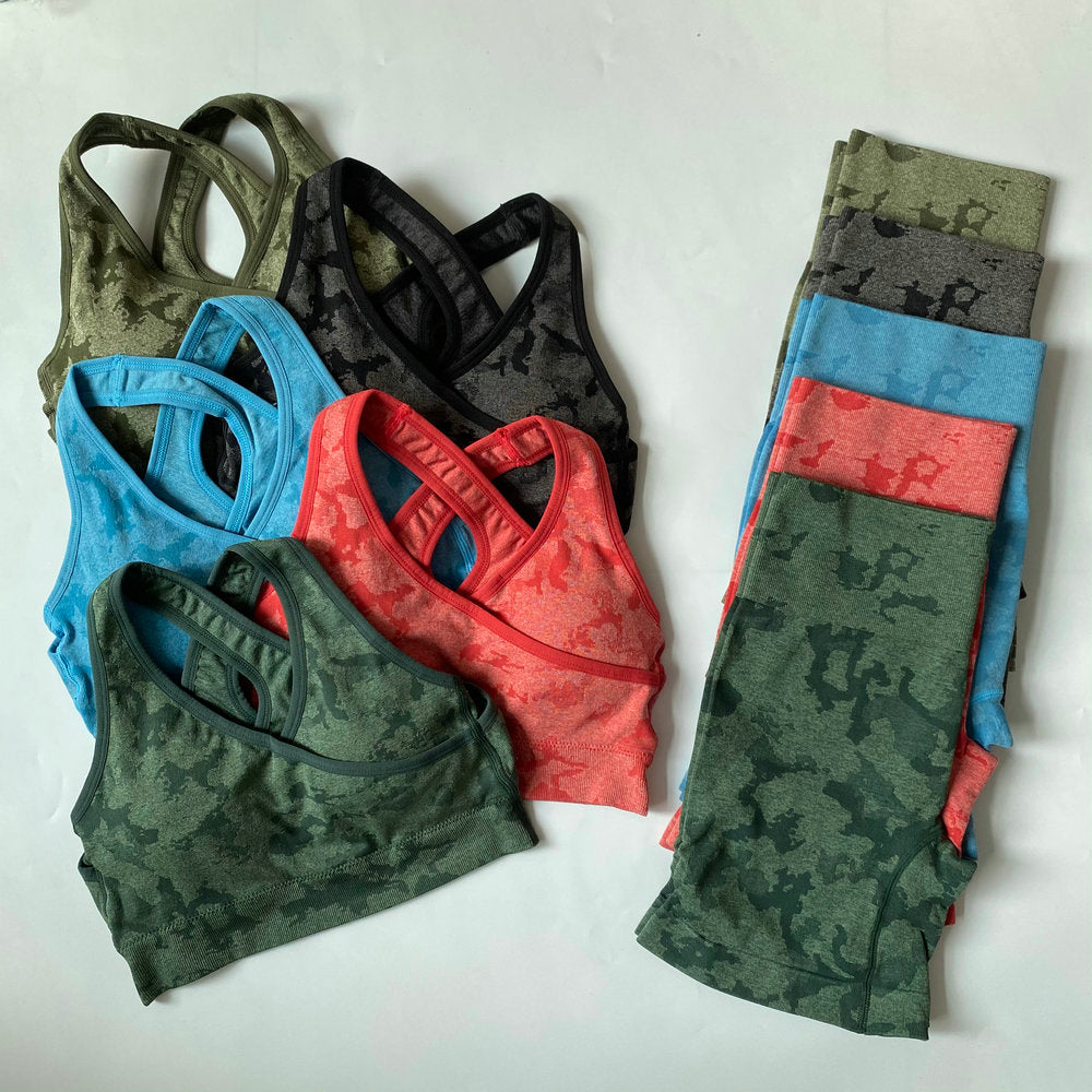 Camo Gym Leggings/Shorts/Tops/Sets