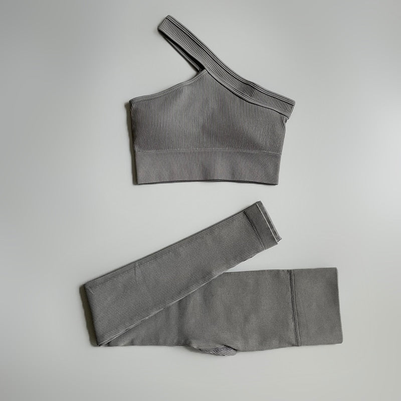 2/3/4/ Pc Legging/Shorts with Crop Top/Sports Bra Set