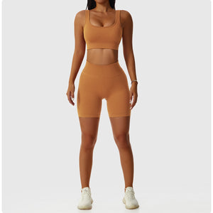 2 Piece Legging/Biker Short & Top Set