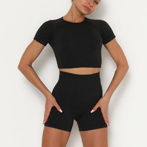 Biker Short & Crop Top Set